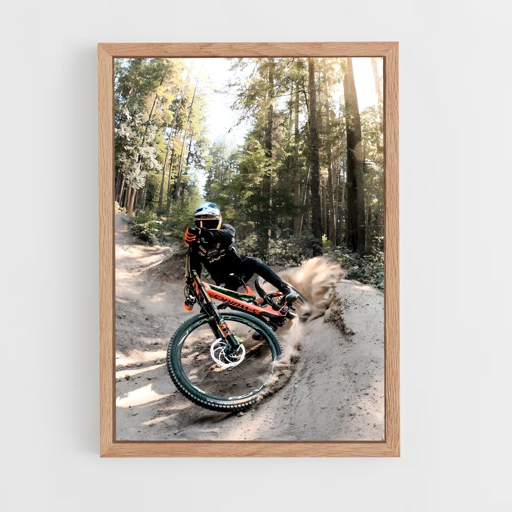 Poster Mountain biking – affiche Cyclisme (vue 4)